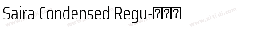 Saira Condensed Regu字体转换